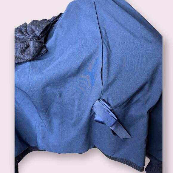 Rebecca Taylor Navy Wool Bow Collar Jacket - Picture 5 of 7